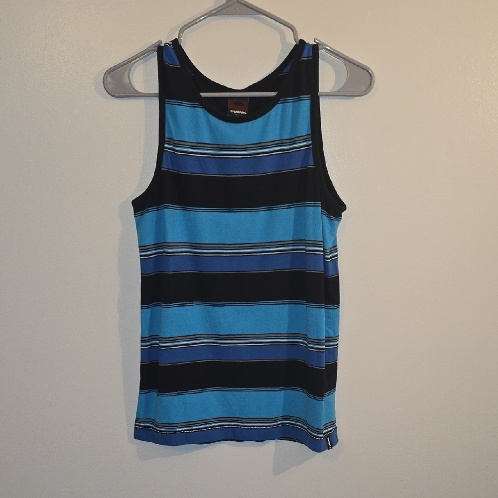 Tony Hawk Blue and Black Striped Tank Top LOT N